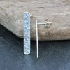 Oblong earrings - Glitter hammered - Image 2