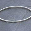 Square Wire Bangle - Line Hammered - Image 4