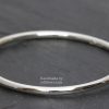 Fully rounded silver bangle - Image 3