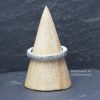 Heavy Square ring, line hammered - Image 4