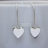 Shiny Heart Hook Earrings - Image 3