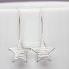 Line Hammered Star Hook Earrings - Image 4
