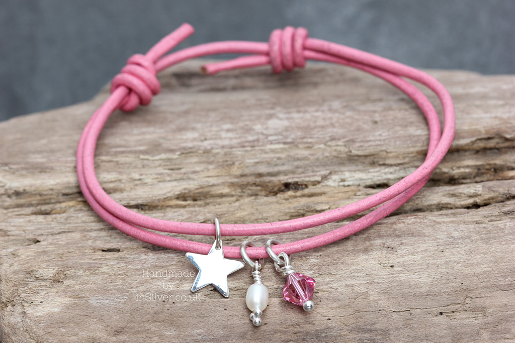 Friendship bracelet: Pink Heart -