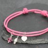 Friendship bracelet: Pink Heart - Image 3