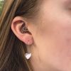Shiny Heart Hook Earrings - Image 5