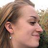 Shiny Heart Hook Earrings - Image 4