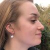 Glitter Hammered Star Hook Earrings - Image 3
