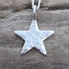 Mini Star Pendant - Glitter Hammered - Image 2