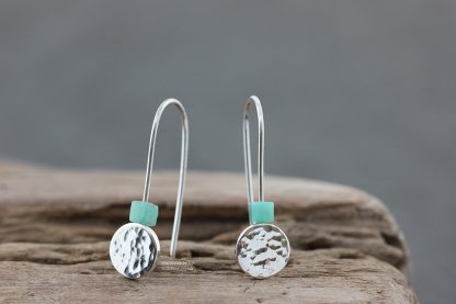 Sterling silver Amazonite earrings