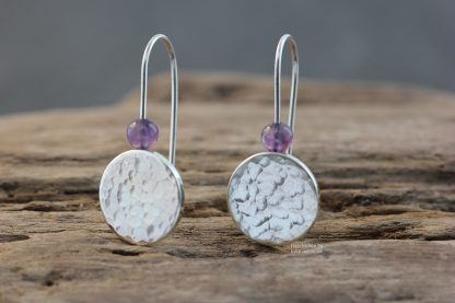 Amethyst sterling silver earrings