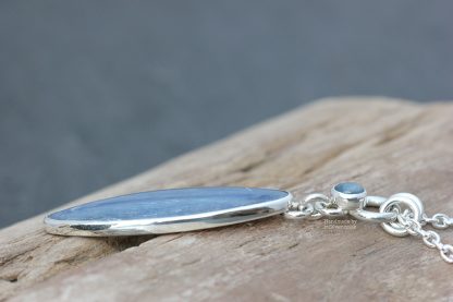 Kyanite sterling silver necklace