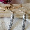 Sterling silver Seaweed Drop earrings