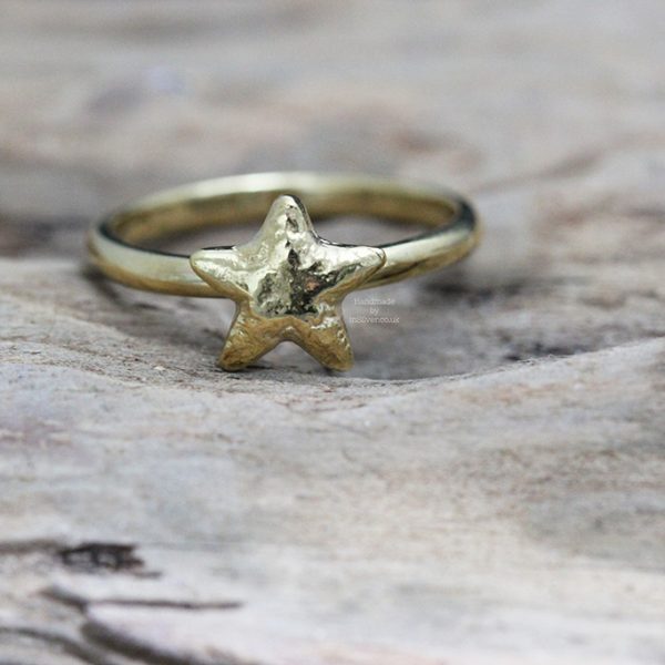 Starfish Stacking Ring Gold Vermeil